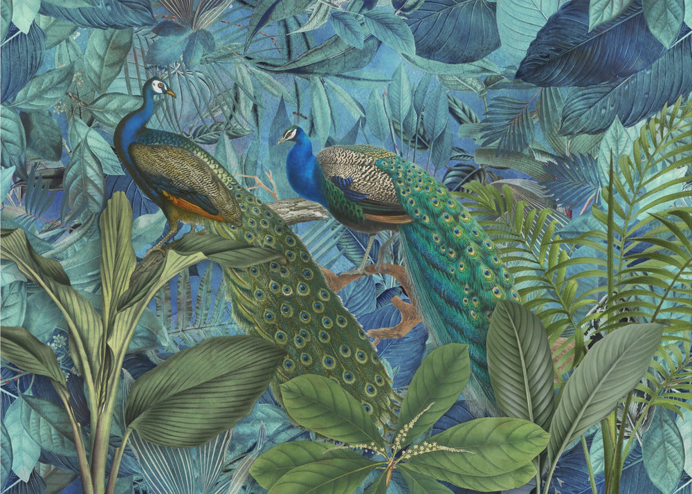 Giardino degli uccelli della giungla n. 1 | Carta da Parati Fotografica
