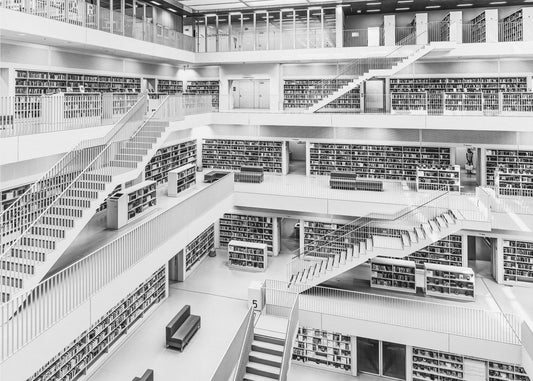 Bibliotek i Stuttgart | Fototapet