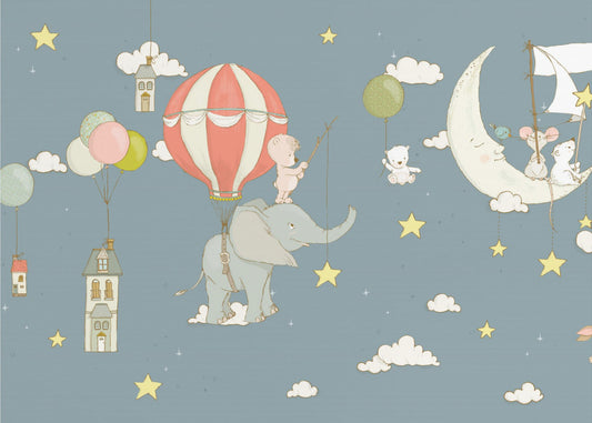 Elephant Dream _Nocny błękit | Fototapeta