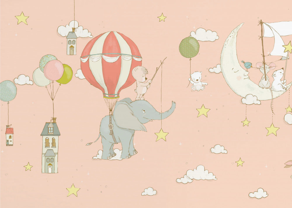 Sueño de elefante_Peachy | Papel Pintado Fotográfico