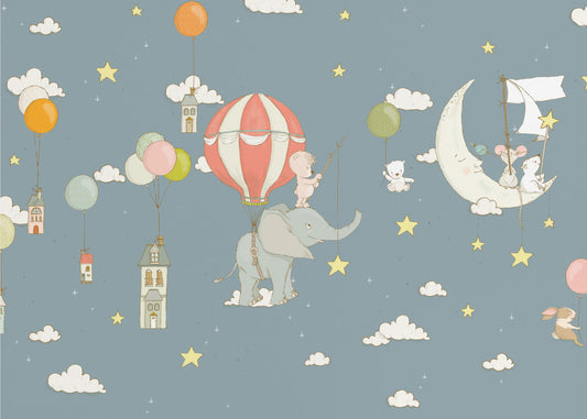 Elephant Dream _Nocny błękit | Fototapeta