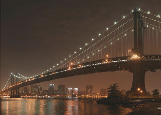 The 2 lovers under Manhattan Bridge | Canvas