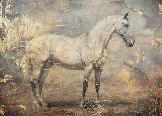 Horse Vintage Art Illustration 06 | Poster