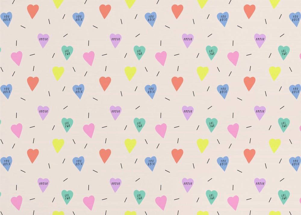 Girl Power (diseño de patrón) | Papel Pintado Fotográfico