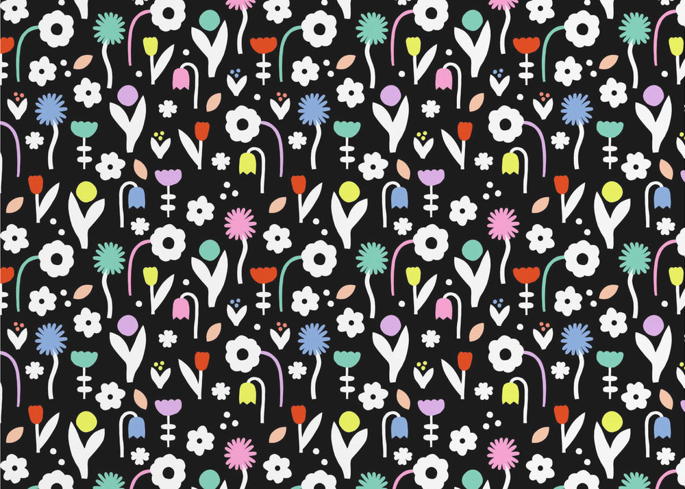 Flores (diseño de patrón) | Papel Pintado Fotográfico