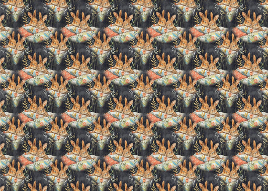 Patroon 9 konijntjes | Fotobehang