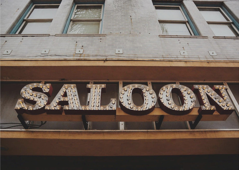Insegna da saloon d'epoca | Stampe su Tela