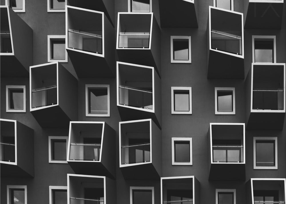 Vivre dans des boîtes | Papier Peint Photo