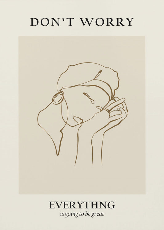 Modernes Linienportrait | Leinwand-Bilder