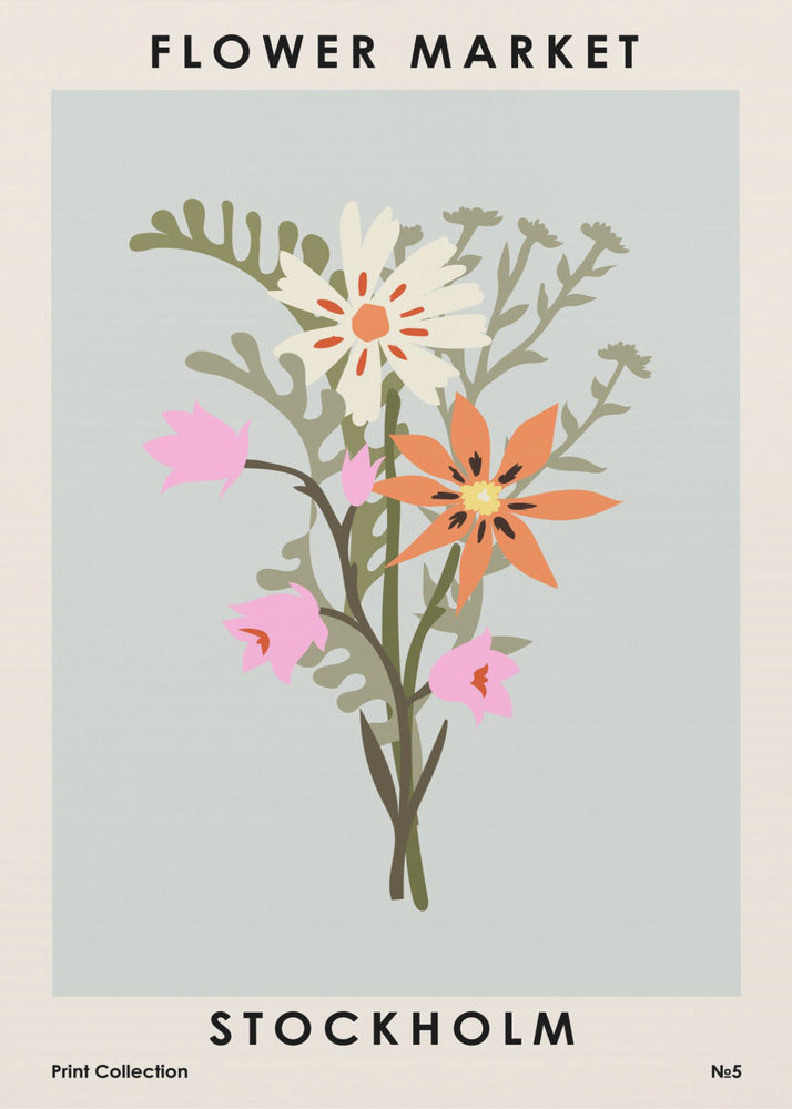 Blomstermarked Stockholm | Lærredsbilleder
