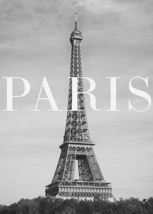 Paris Tekst 2 | Lærredsbilleder