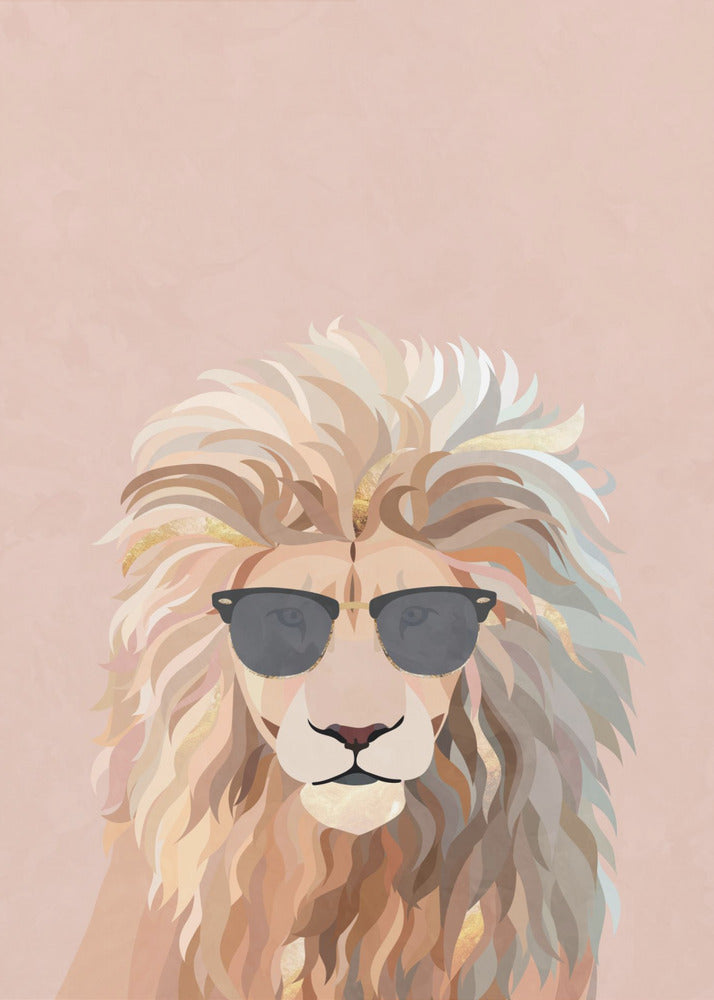 Chat lion cool | Tableaux sur Toile