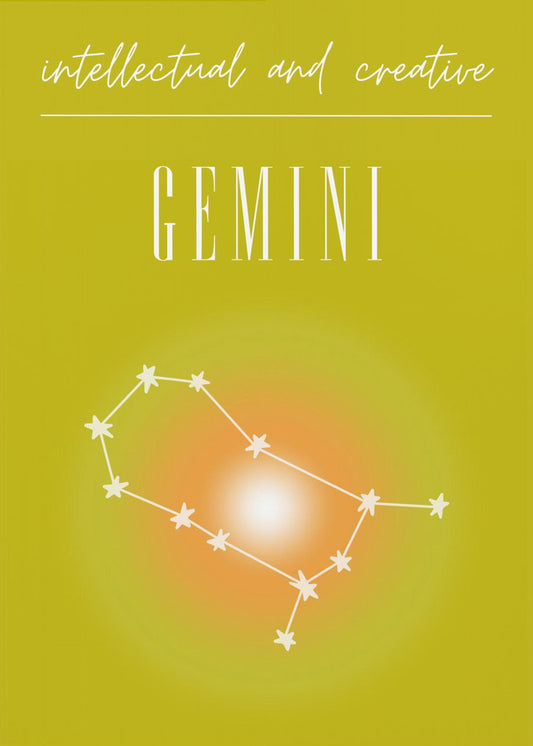 Gemini Zodiac Print Art | Poster