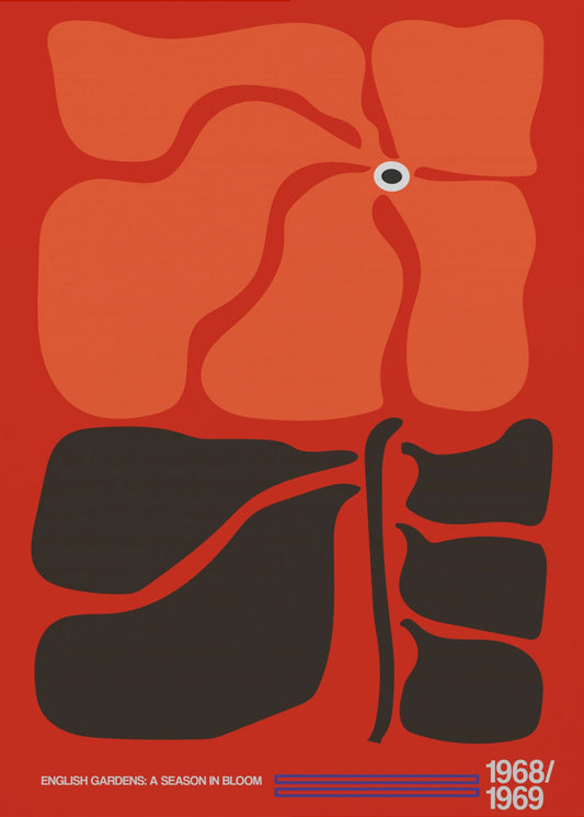 English Gardens Red/Orange | Poster