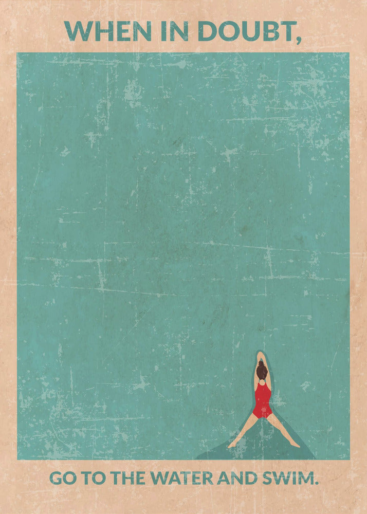 Öppet vatten standard väggkonst | Poster