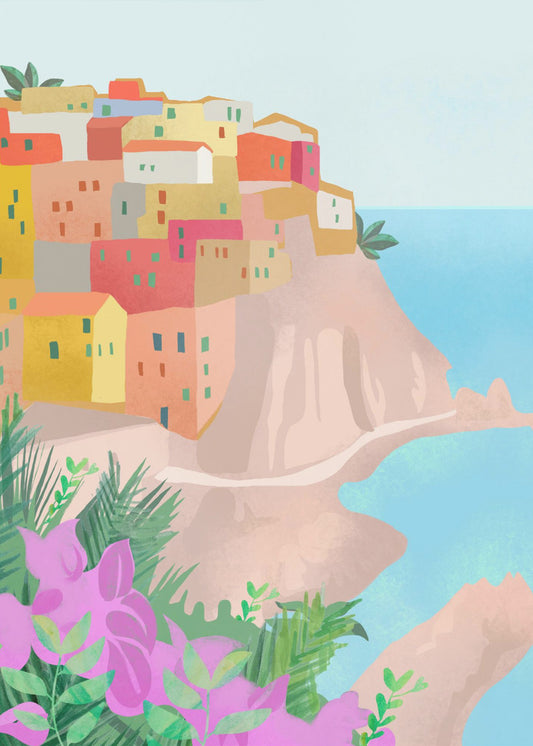 Cinque Terre, Italien | Lærredsbilleder
