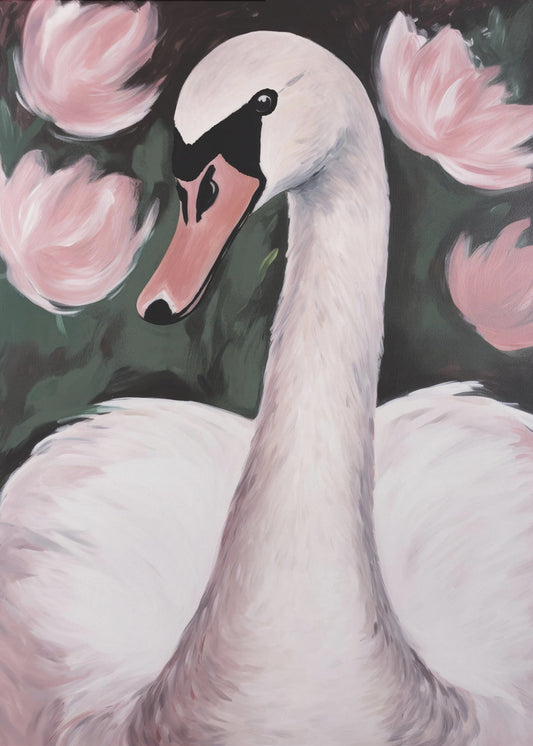 Swan In The Pond | Poster