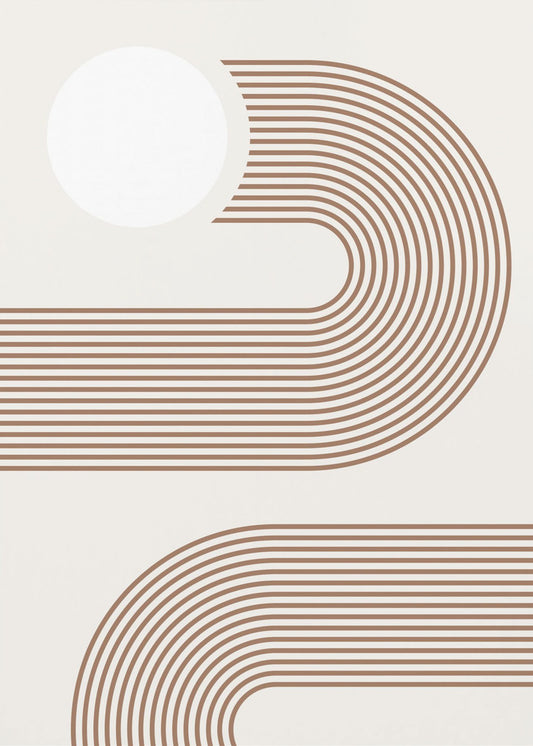 Beige Arc Poster - Kunstdruck | Leinwand-Bilder