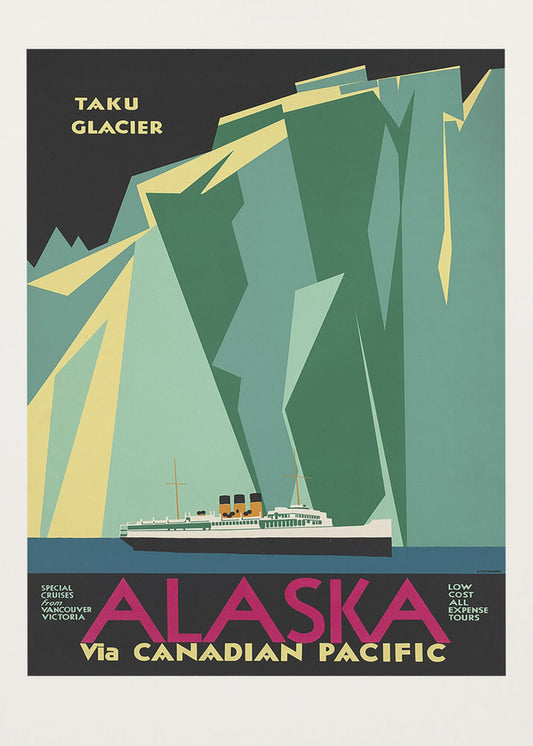 Alaska über die Canadian Pacific. Taku-Gletscher | Leinwand-Bilder