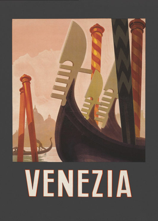 Venedig Plakater - Kunsttryk Mørk | Lærredsbilleder