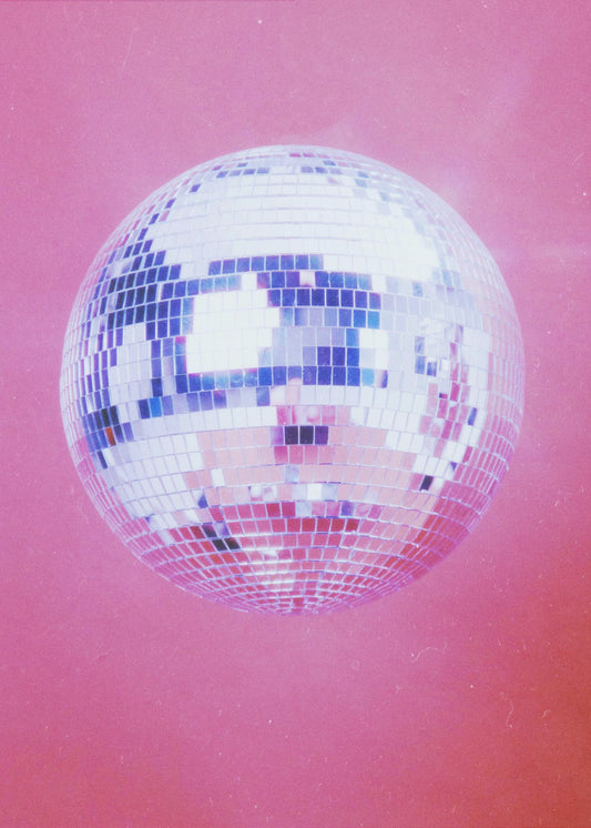 Boule disco rose | Tableaux sur Toile
