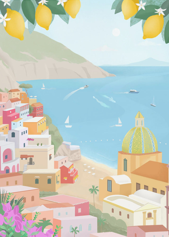 Positano, Italia | Stampe su Tela