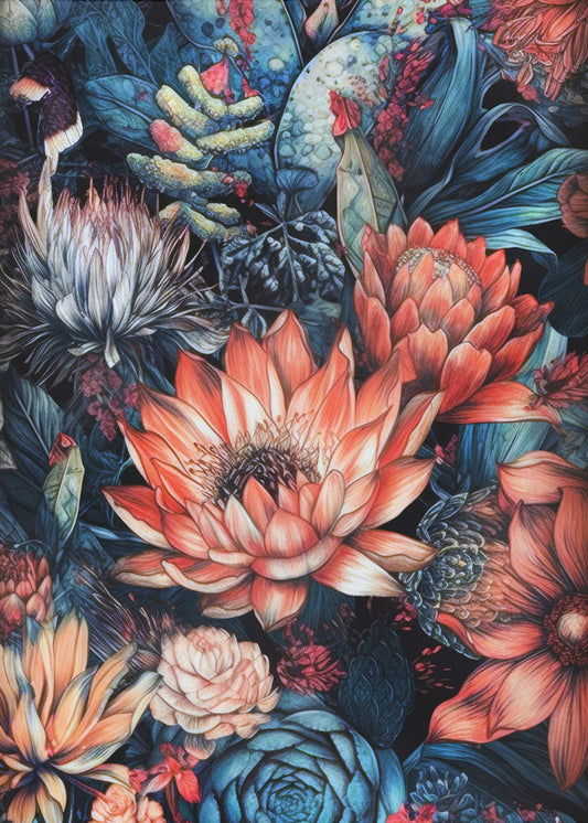 Plantes succulentes et cactus 10 | Toile