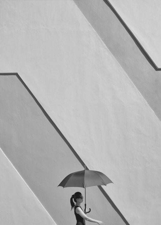 Femme au parapluie | Tableaux sur Toile