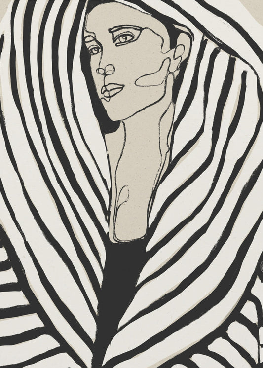 Striped Coat | Poster