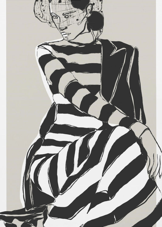 Striped Dress | Poster