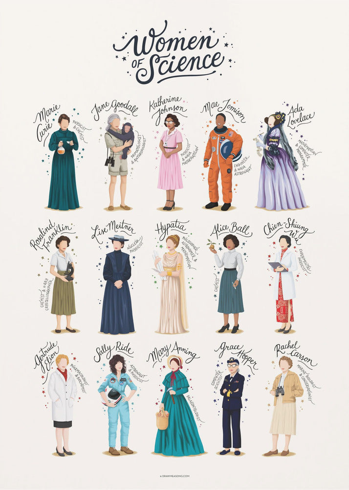 Vrouwen van de Wetenschap | Canvasprints