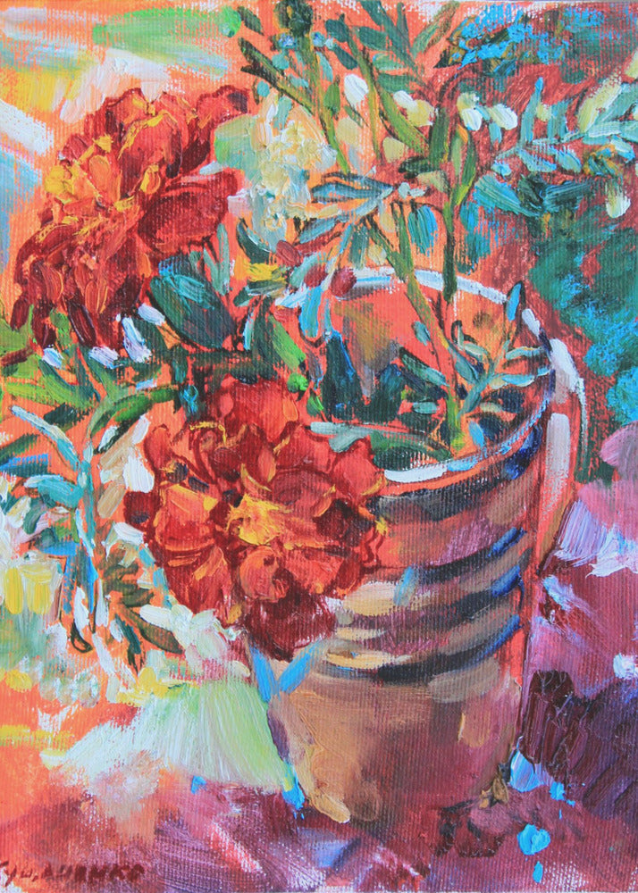 Soucis dans une tasse | Tableaux sur Toile