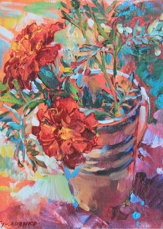 Soucis dans une tasse | Tableaux sur Toile