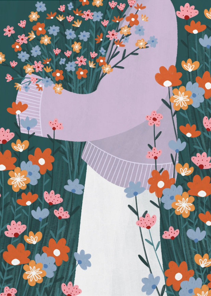 Jardin de fleurs sauvages | Tableaux sur Toile