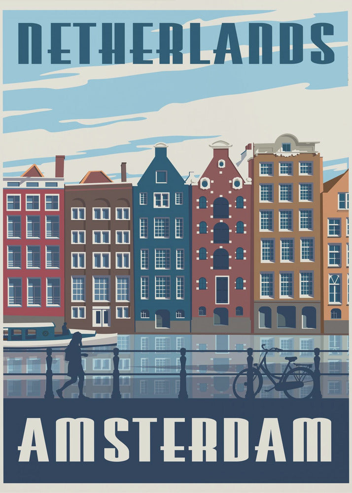 Impression de voyage d'Amsterdam | Tableaux sur Toile