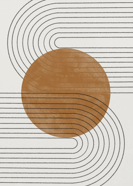 Équilibre Beige et Marron N°3 | Posters - Affiche Artistique