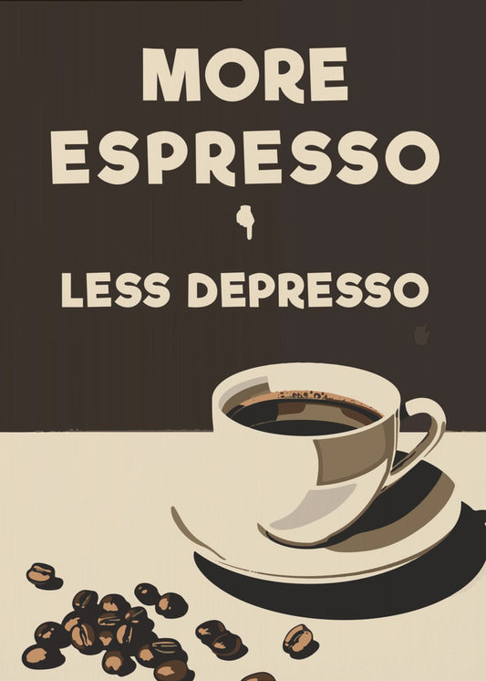 More Espresso - Less Depresso | Poster