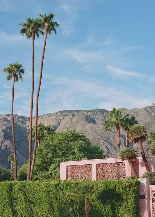 Maison rose de Palm Springs | Tableaux sur Toile