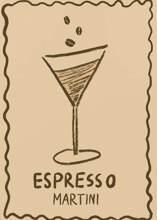 Poster Espresso Martini Up | Canvas