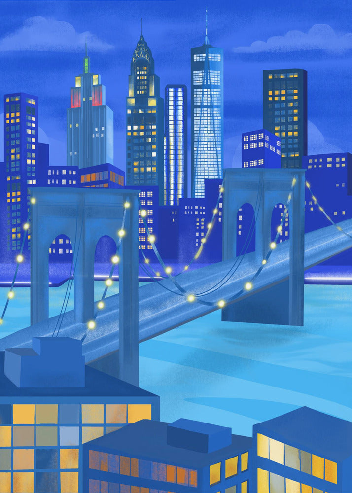 Nueva York de noche | Impresiones en Lienzo