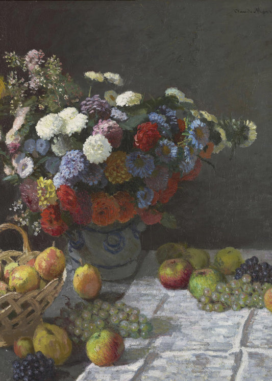 Still Life With Flowers and Fruit (1869) By Claude Monet | Poster