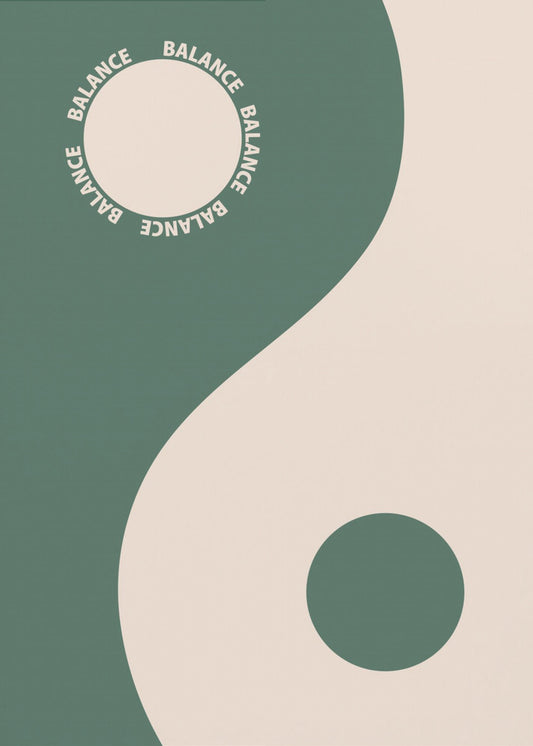 Balance green | Canvas