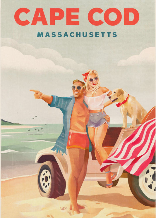 Sommerstrandkunst på Cape Cod i Massachusetts | Lærredsbilleder