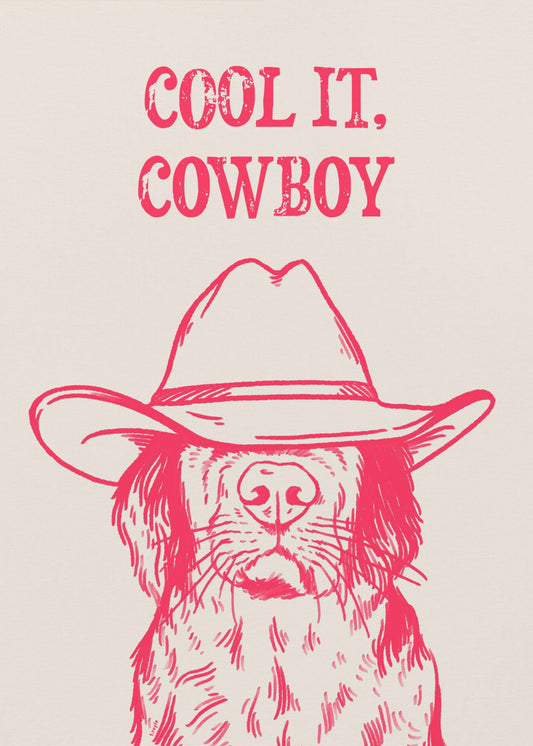 Cool it Cowboy Rosa | Stampe su Tela