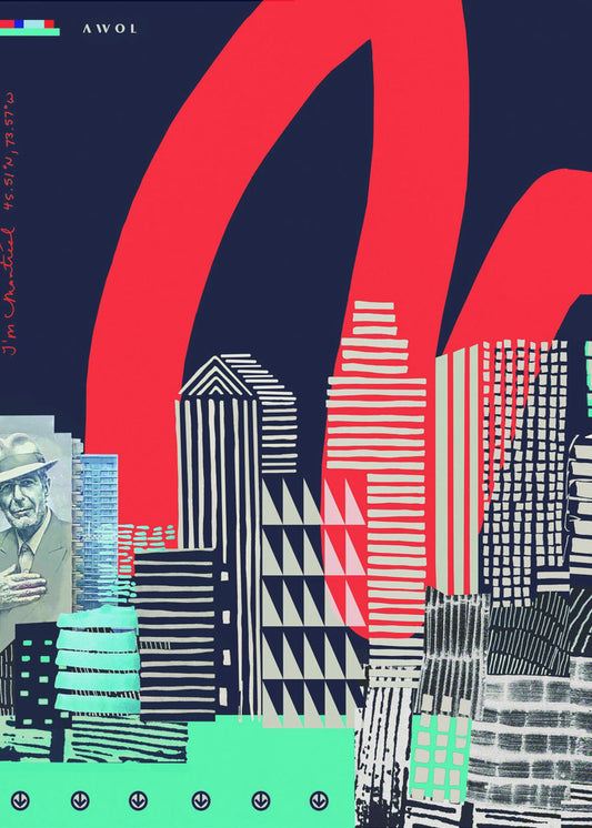 Art urbain, mur graphique de la ville de Montréal Posters - Affiche Artistique | Tableaux sur Toile