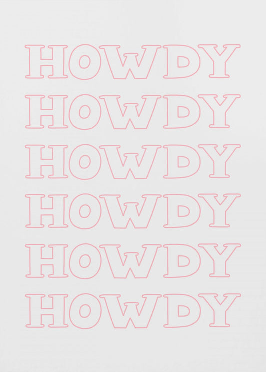 Różowy Howdy | Wydruki na łótnie