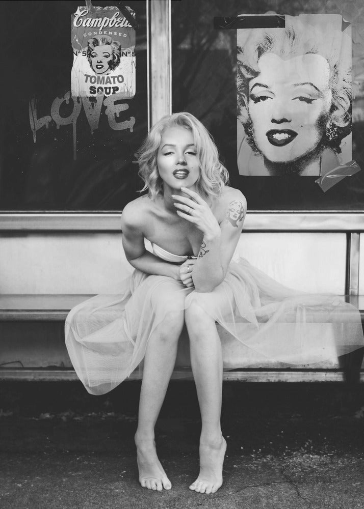 Nouvelle Marilyn BW | Tableaux sur Toile