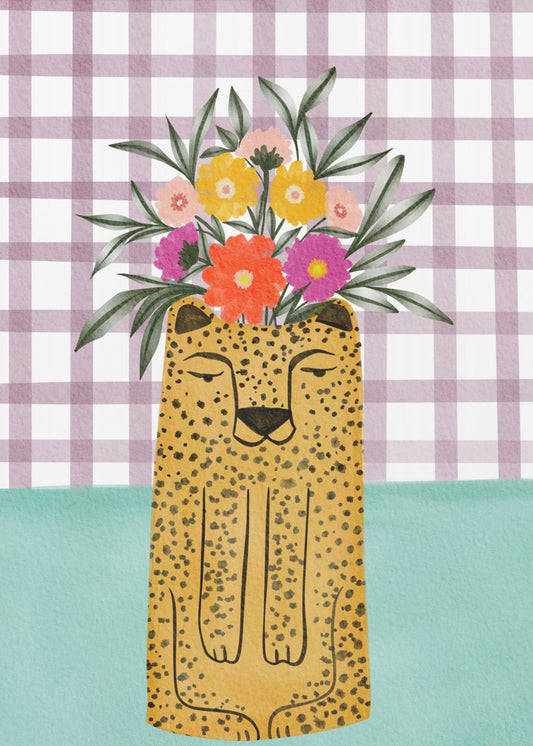 Leopard and florals | Canvas