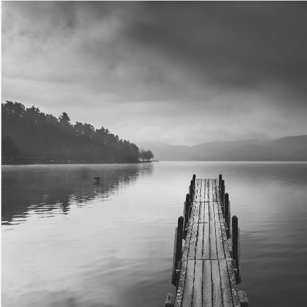 Vista al lago con Muelle II | Impresiones en Lienzo