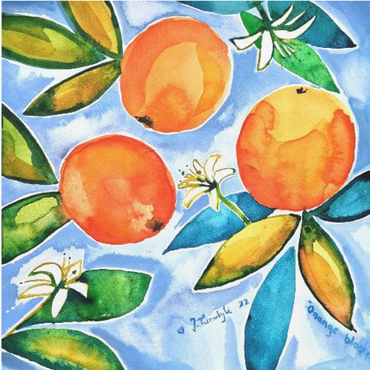 Oranges Blooming | Canvas